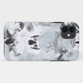 Coques Case-Mate iPhone Art moderne abstrait noir et blanc (Dos (Horizontal))