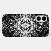 Coques Case-Mate iPhone Art Moderne Abstrait Noir Et Blanc Hypnotique (Verso (horizontal))