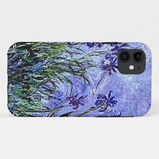 Coques Case-Mate iPhone Art Monet Irises (Dos (Horizontal))
