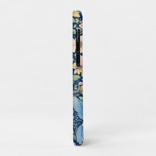 Coques Case-Mate iPhone Art Morris aux fleurs (Dos/Gauche)