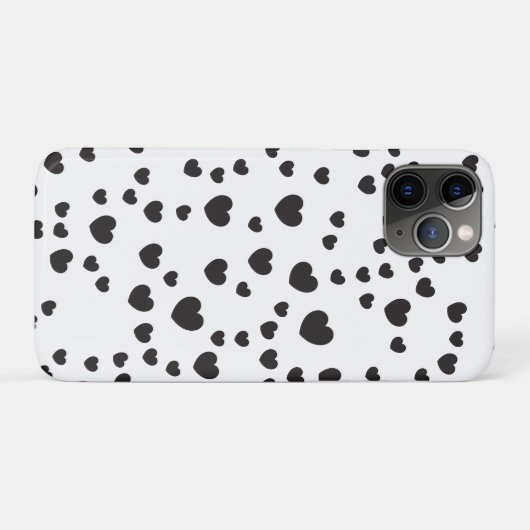 Coques Case-Mate iPhone Art Motif Black & White Heart (Dos (Horizontal))