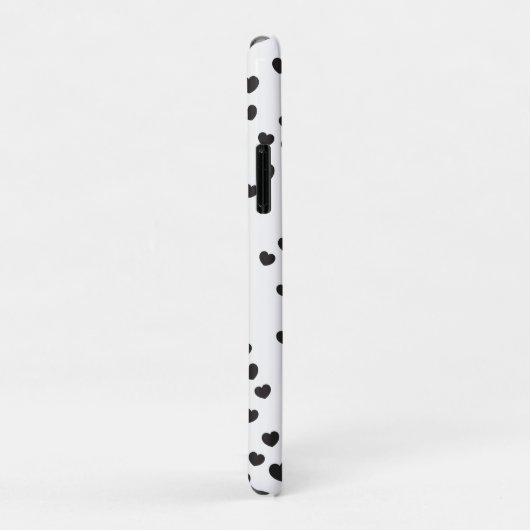 Coques Case-Mate iPhone Art Motif Black & White Heart (Dos/Droite)