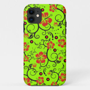 Coques Pour iPhone Art motif - Hibiscus Gecko - faites votre propre r