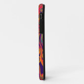 Coques Case-Mate iPhone Art Motif tatouage - flammes & cercles (Dos/Gauche)