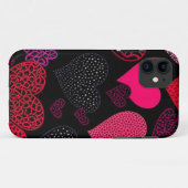 Coques Case-Mate iPhone Art mural à triptyque rose chaud (Dos (Horizontal))