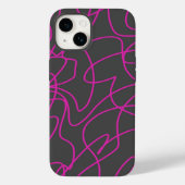 Coques Case-Mate iPhone Art néon rose et gris (Verso)