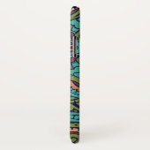 Coques Case-Mate iPhone Art nouveau abstrait christopher commode turquoise (Dos/Droite)