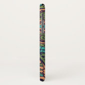 Coques Case-Mate iPhone Art nouveau abstrait christopher commode turquoise (Dos/Gauche)
