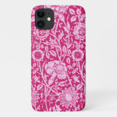 Coques Case-Mate iPhone Art Nouveau Carnation Damask, Fuchsia rose (Dos)