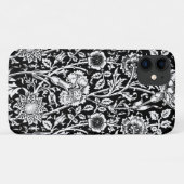 Coques Case-Mate iPhone Art nouveau Carnation Damask, noir et blanc (Dos (Horizontal))