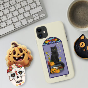 Case-Mate iPhone Case Art Nouveau Chat Noir Citrouille Violet Automne Ja