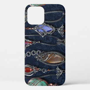 Case-Mate iPhone Case Art Nouveau Floral : Denim Elegance.