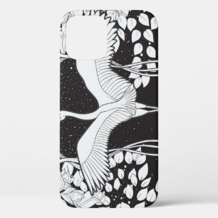 Case-Mate iPhone Case Art Nouveau : Illustration d'oiseaux floraux