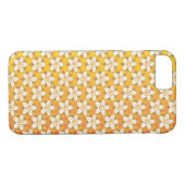 Coques Case-Mate iPhone Art Nouveau jaune Jonquil papier peint fleuri damé (Dos (Horizontal))