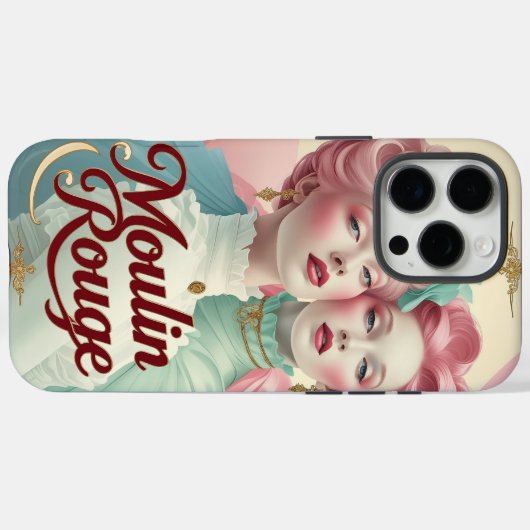 Coques Case-Mate iPhone Art Nouveau Moulin Rouge Girls (Verso (horizontal))