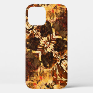 Case-Mate iPhone Case Art nouveau ornemental vintage doré et marron pa