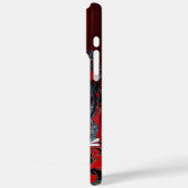 COQUES Case-Mate iPhone ART NOUVEAU PAN, BLACK ROUGE BLANC DOMMASQUE (Verso / Gauche)