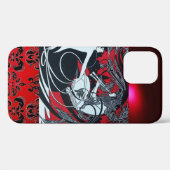 COQUES Case-Mate iPhone ART NOUVEAU PAN, BLACK ROUGE BLANC DOMMASQUE (Verso (horizontal))