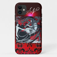 ART NOUVEAU PAN, ROUGE BLACÉ BLANC DOMMASQUE MONOG