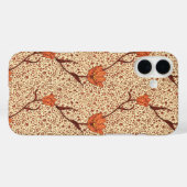Coques Case-Mate iPhone Art Nouveau Tulip Damas, corail et beige (Verso (horizontal))