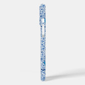 Coques Case-Mate iPhone Art Nouveau Tulip Damask, Cobalt Blue (Verso / Gauche)