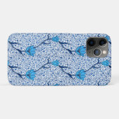 Coques Case-Mate iPhone Art Nouveau Tulip Damask, Cobalt Blue (Dos (Horizontal))