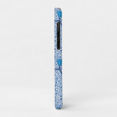 Coques Case-Mate iPhone Art Nouveau Tulip Damask, Cobalt Blue (Dos/Gauche)
