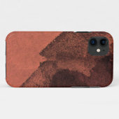 Coques Case-Mate iPhone Art numérique abstrait de pinceau jaune rouge (Dos (Horizontal))