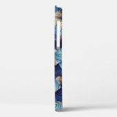 Coques Case-Mate iPhone Art numérique Bleu Carrés Abstraits (Verso / Gauche)