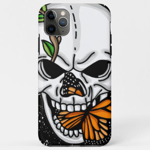 Case-Mate iPhone Case Art numérique crâne et papillon