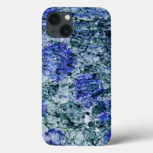 Coques Case-Mate iPhone Art numérique d'aquarelle bleue arrière - plan abs (Verso)