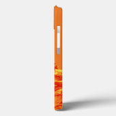 Coques Case-Mate iPhone Art numérique de couleur orange avec sculptures (Verso / Gauche)