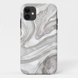Case-Mate iPhone Case Art numérique de perle, diamants et géode platine