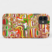 Coques Case-Mate iPhone Art numérique des bulles rétro (Dos (Horizontal))
