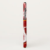 Coques Case-Mate iPhone Art numérique Fluide Personnalisé Bourgogne Blanc (Dos/Gauche)