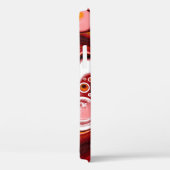 Coques Case-Mate iPhone Art numérique Fluide Personnalisé Bourgogne Blanc (Verso / Droite)