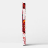 Coques Case-Mate iPhone Art numérique Fluide Personnalisé Bourgogne Blanc (Verso / Gauche)