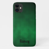 Coques Case-Mate iPhone Art Ombre Gothique Vert Personnalisé (Dos)