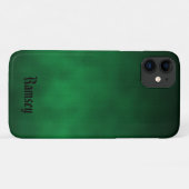 Coques Case-Mate iPhone Art Ombre Gothique Vert Personnalisé (Dos (Horizontal))