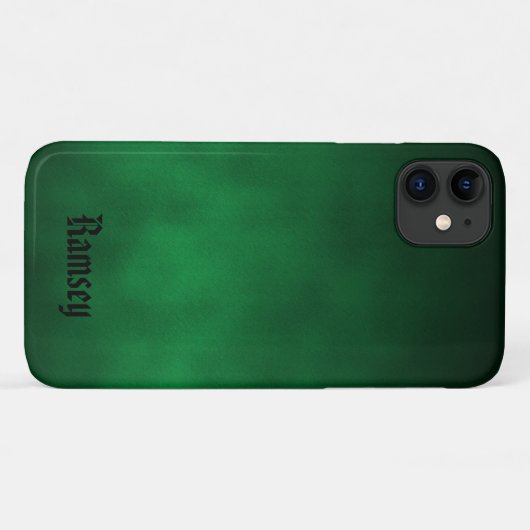 Coques Case-Mate iPhone Art Ombre Gothique Vert Personnalisé (Dos (Horizontal))