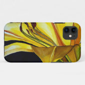 Coques Case-Mate iPhone Art original de Lys doré jaune (Dos (Horizontal))