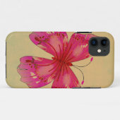 Coques Case-Mate iPhone Art papillon vintage rose (Dos (Horizontal))