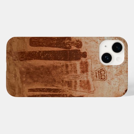 Coques Case-Mate iPhone Art Petroglyph Rock (Verso (horizontal))