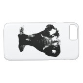 Coques Case-Mate iPhone Art pop Eléphant Noir & Blanc (Dos (Horizontal))