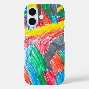 Coques iPhone 16 Art pour enfants garde art ou photo