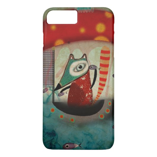 Coques Case-Mate iPhone Art rayé grungy Fox (Dos)