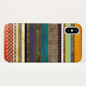 Coques Case-Mate iPhone Art rayé grungy X (Dos (Horizontal))