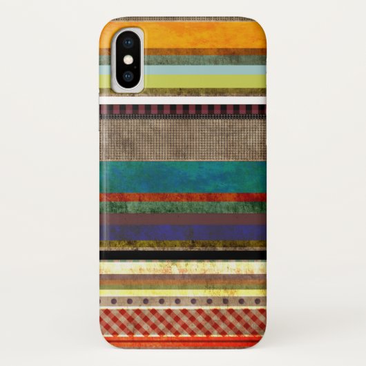 Coques Case-Mate iPhone Art rayé grungy X (Dos)