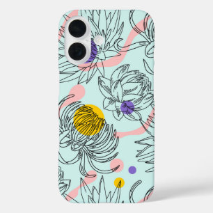 Coques iPhone 16 Art Retro Bloom Bold Botanique Line