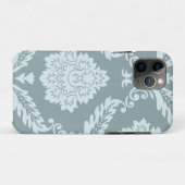 Coques Case-Mate iPhone Art Rococo Damassé I Bleu Canard+Turquoise (Dos (Horizontal))